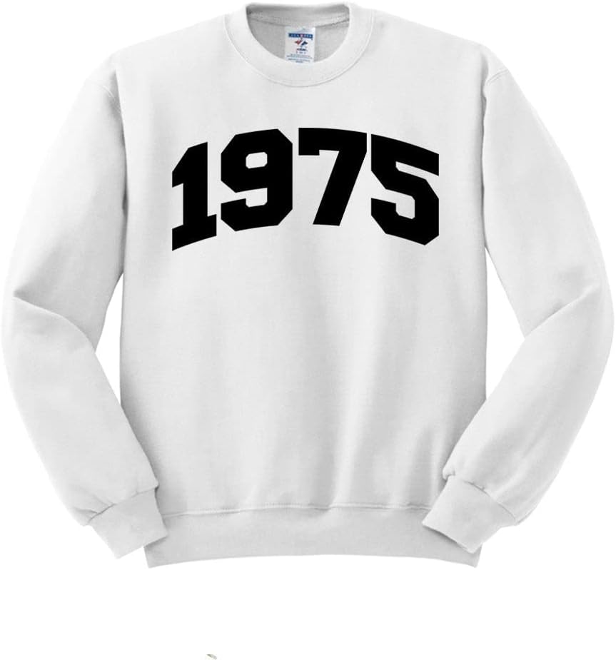 1975 College Style Sweatshirt Unisex - White