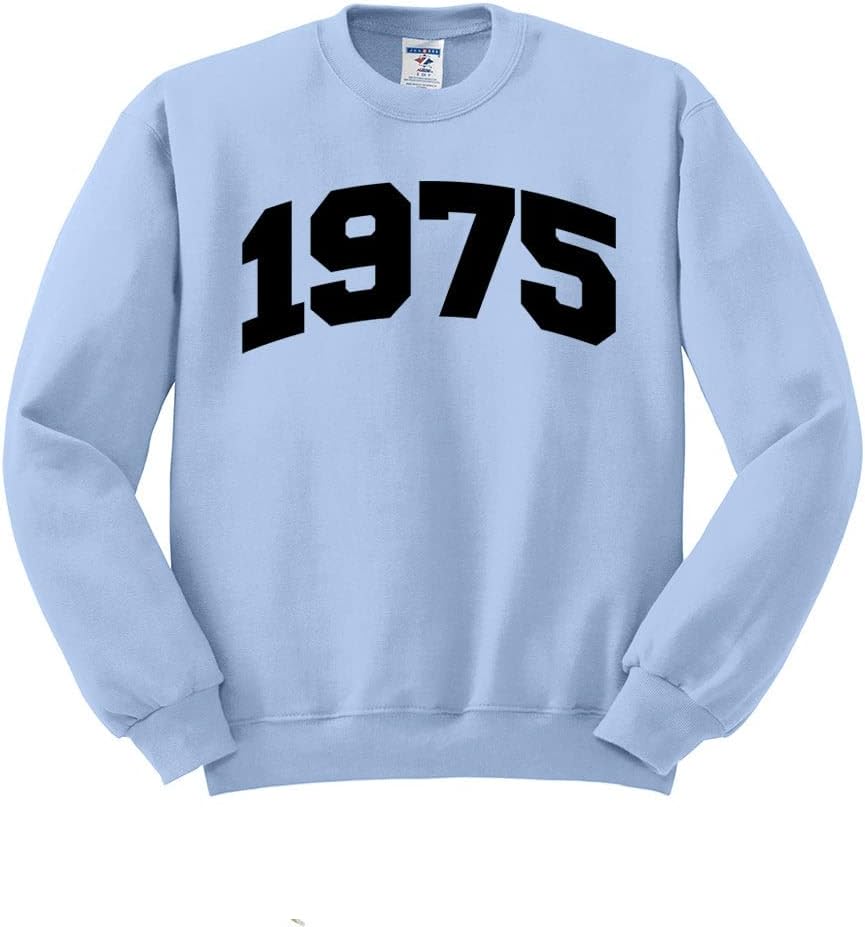 1975 College Style Sweatshirt Unisex - Light Blue