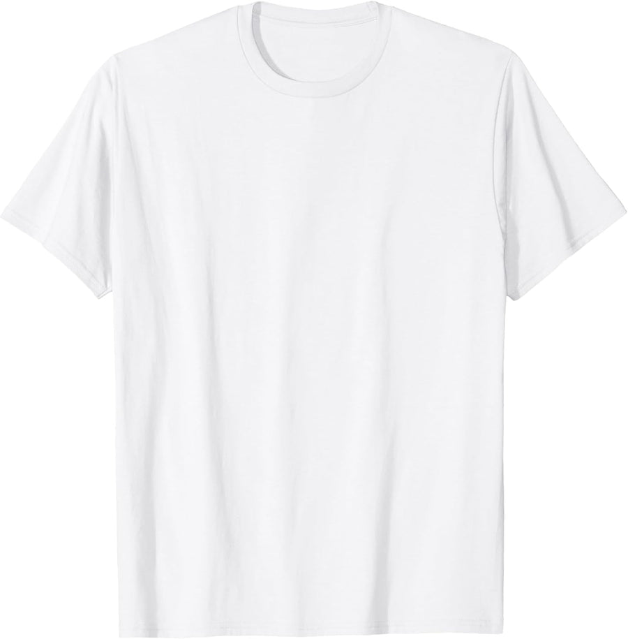 Silver-Haired Artist Watercolor Painting Illustration T-Shirt - White