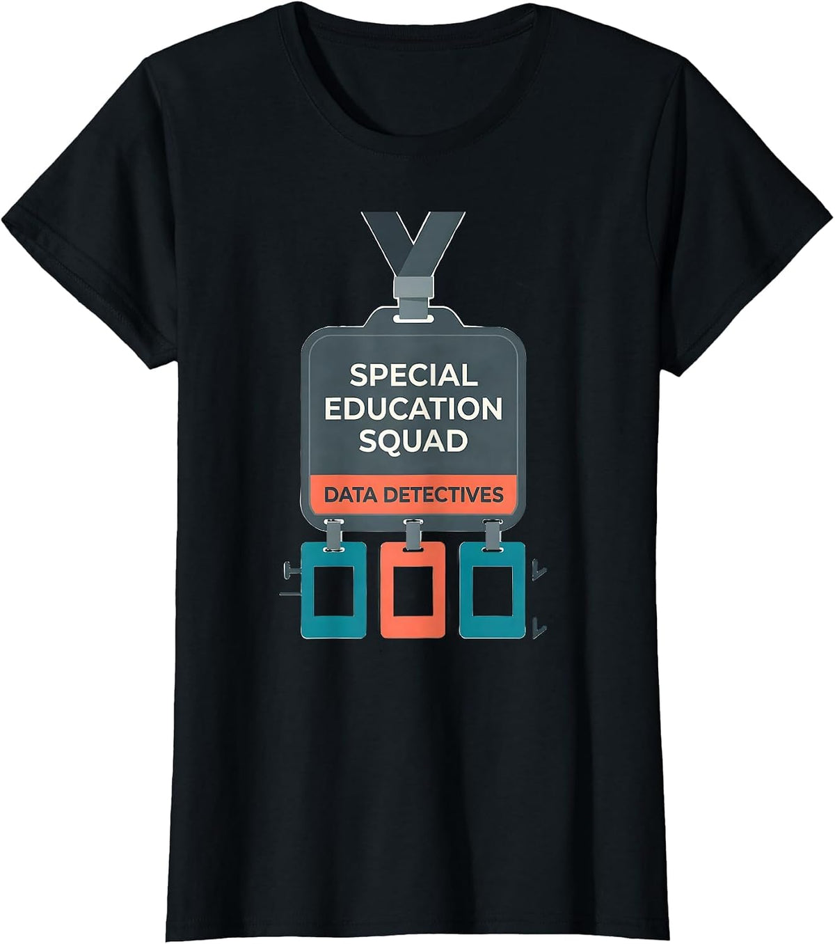 Special Education Squad, Data Detectives Teacher T-Shirt - Black