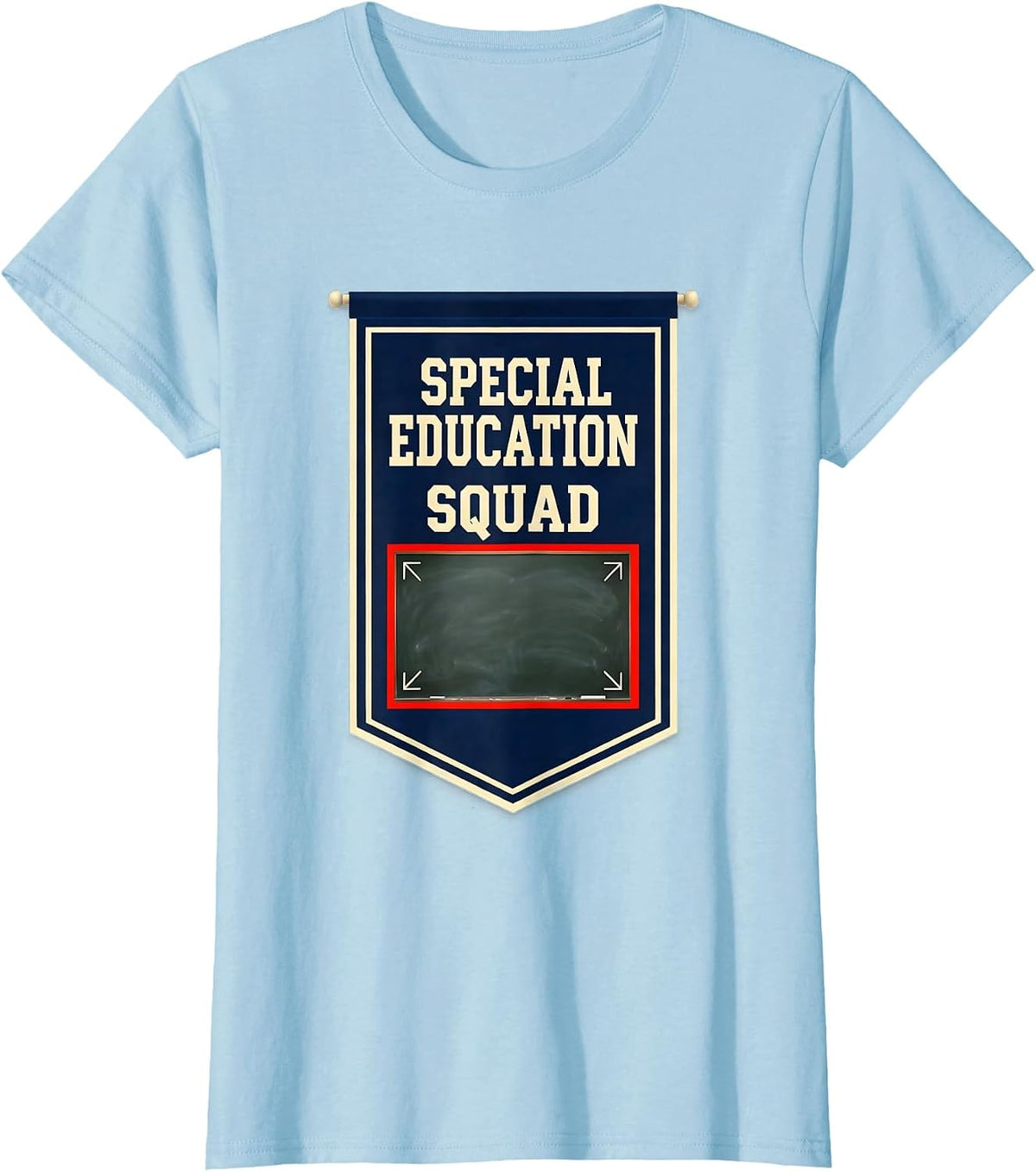 Special Education Squad Retro Teacher Team Pride T-Shirt - Baby Blue