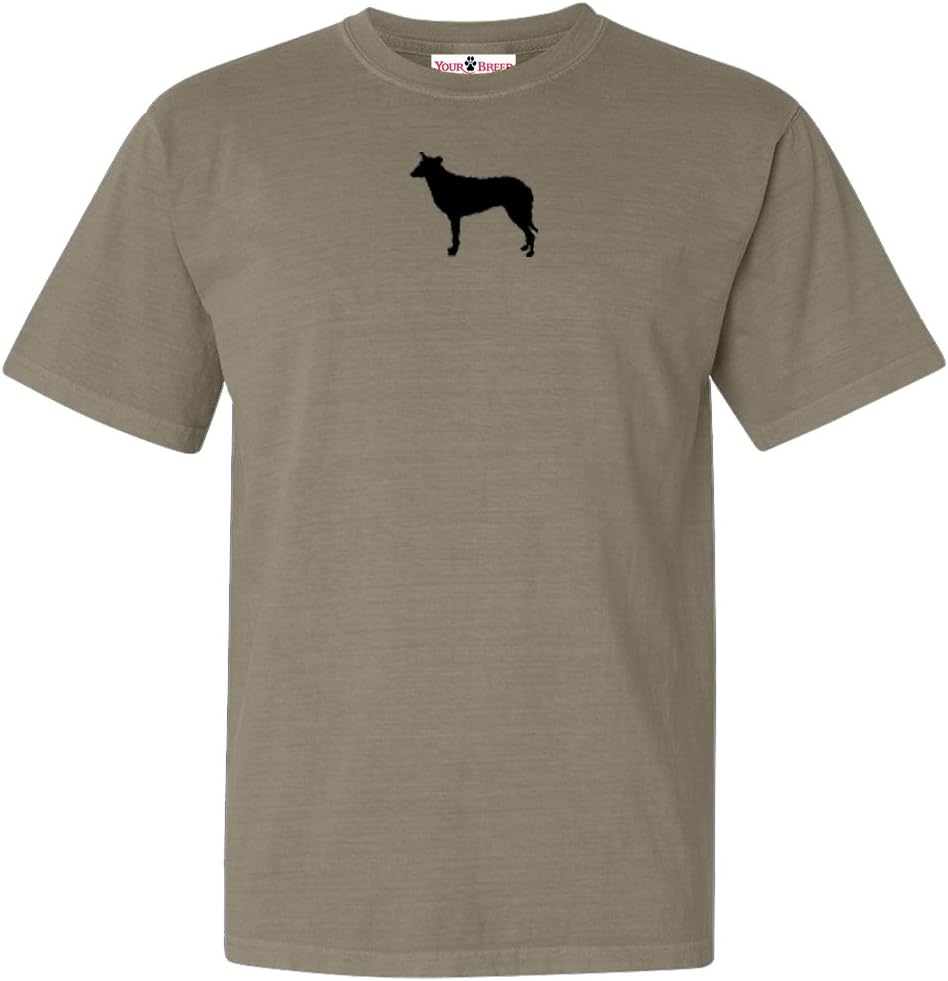 Smooth Collie Men's Relaxed Fit Tee Shirt - Khaki