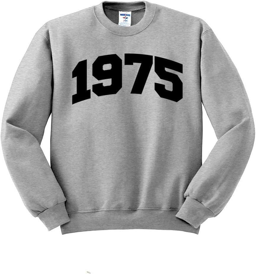 1975 College Style Sweatshirt Unisex - Grey