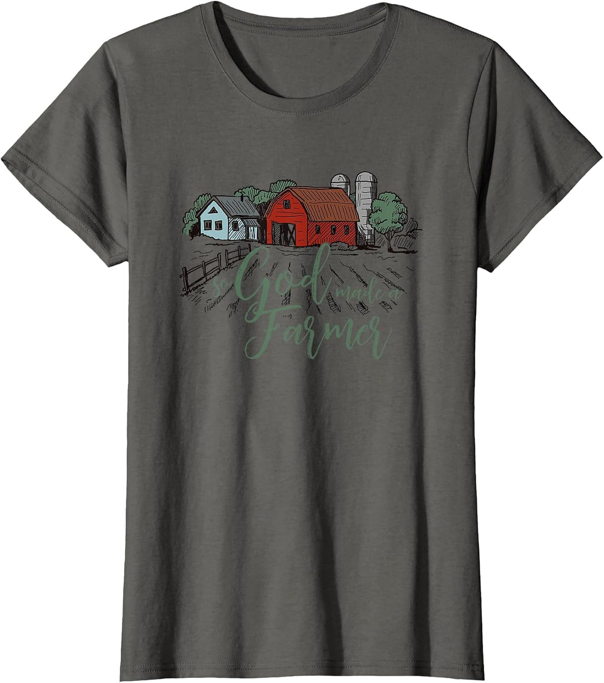 So God Made a Farmer tee T-Shirt - Asphalt Grey