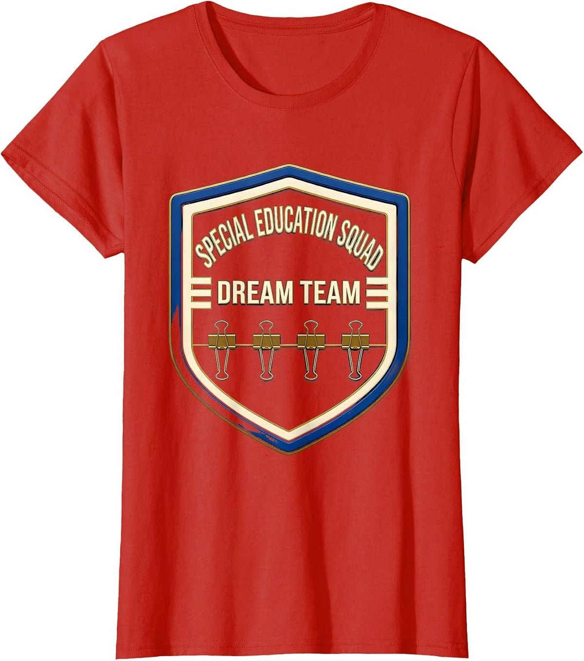 Special Education Squad Dream Team Sports Teacher T-Shirt - Red