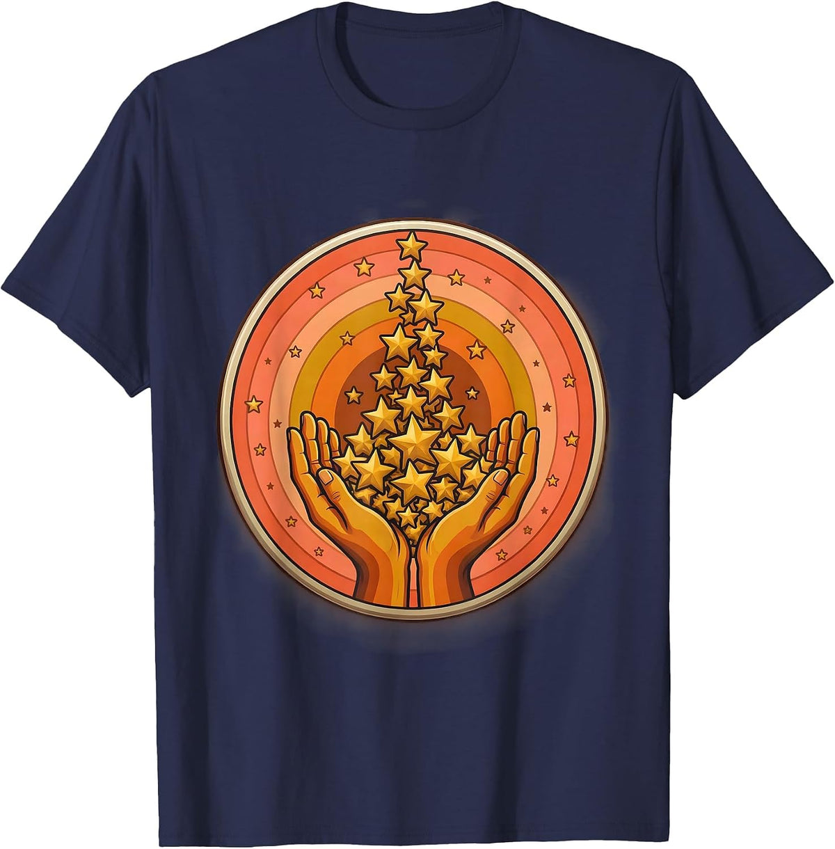 Special Education Teacher Catching Stars Gift T-Shirt - Navy Blue
