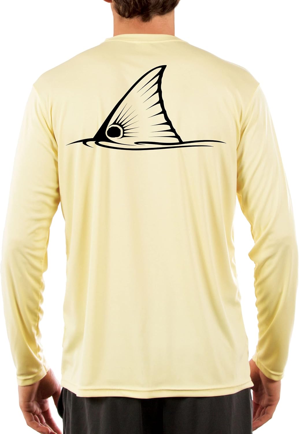 Skiff Life Tailing Redfish Red Drum Fishing Shirts Men's Quick Dry Lightweight UPF 50+ Long Sleeve Shirt Moisture Wicking -