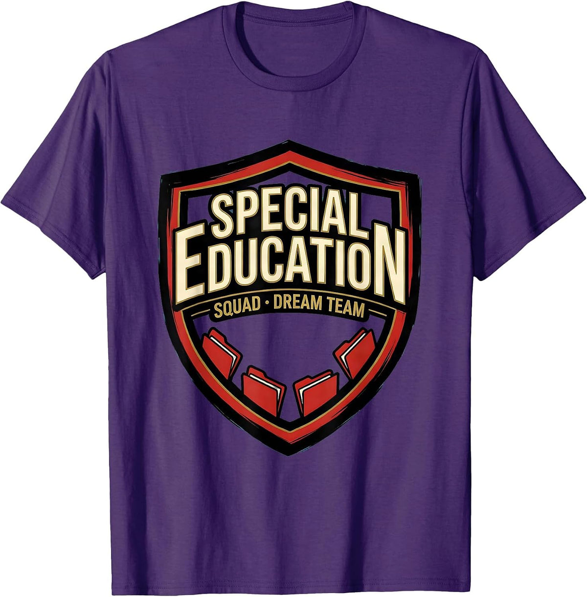 Special Education Squad Dream Team Retro Teacher T-Shirt - Purple