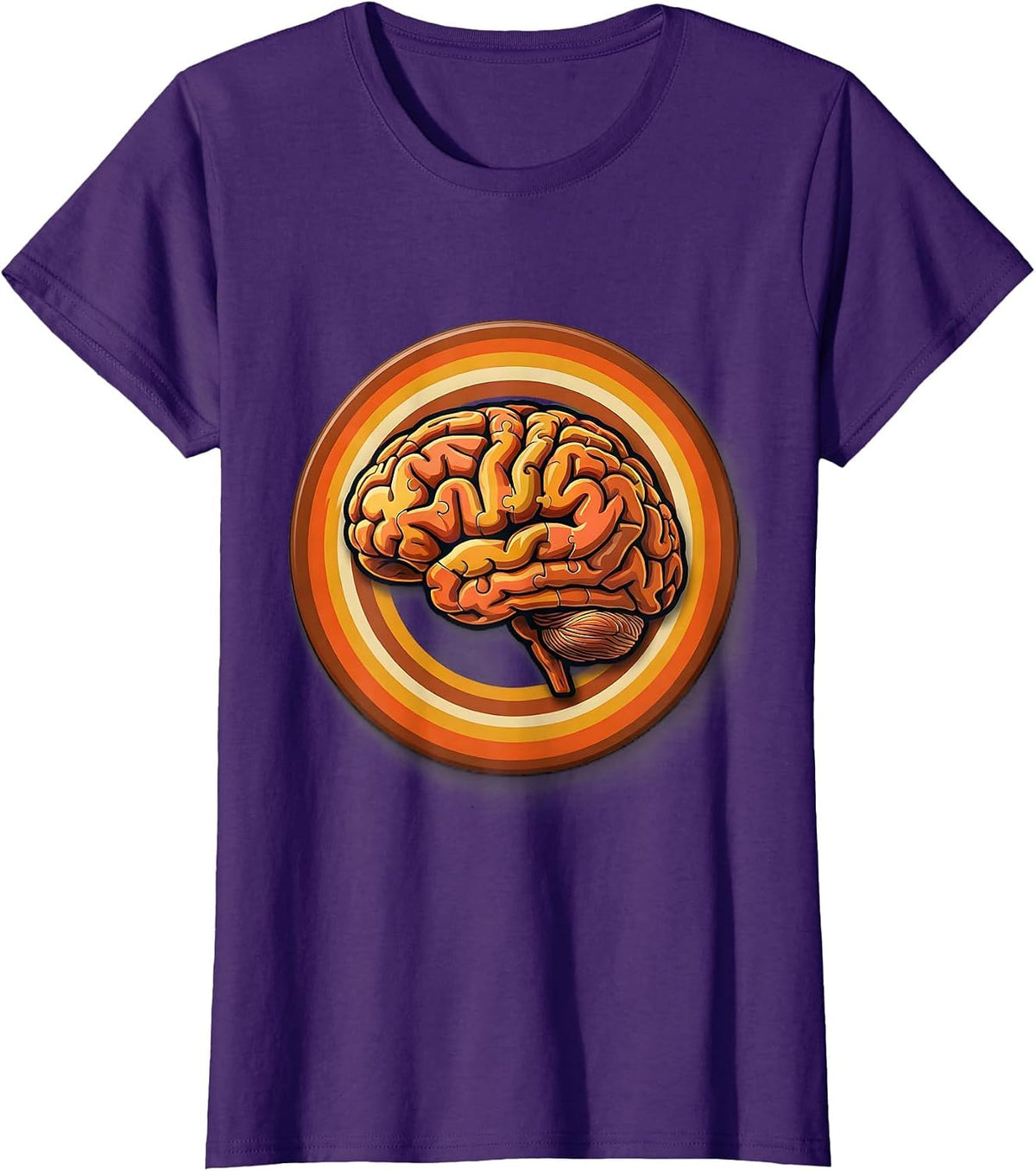 Special Education Teacher Brain Puzzle Graphic T-Shirt - Purple