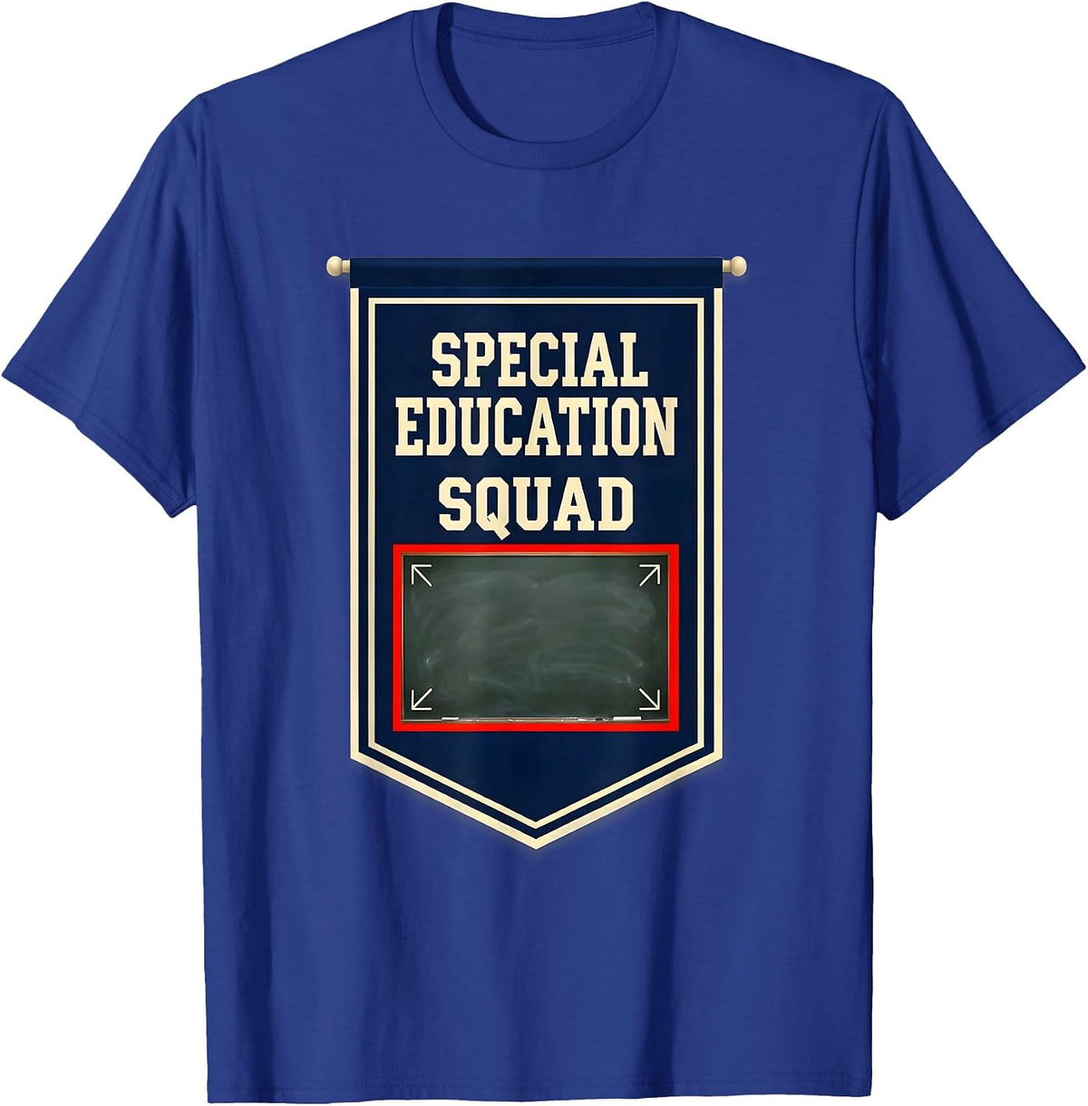 Special Education Squad Retro Teacher Team Pride T-Shirt - Royal Blue