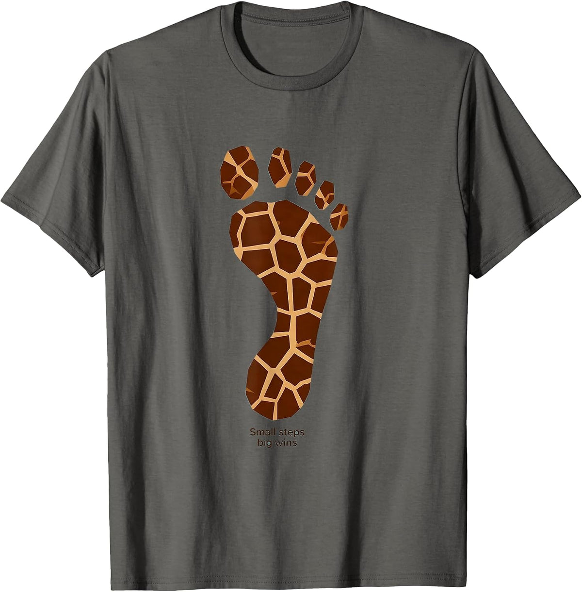 Small Steps Big Wins Special Education Teacher T-Shirt - Asphalt Grey