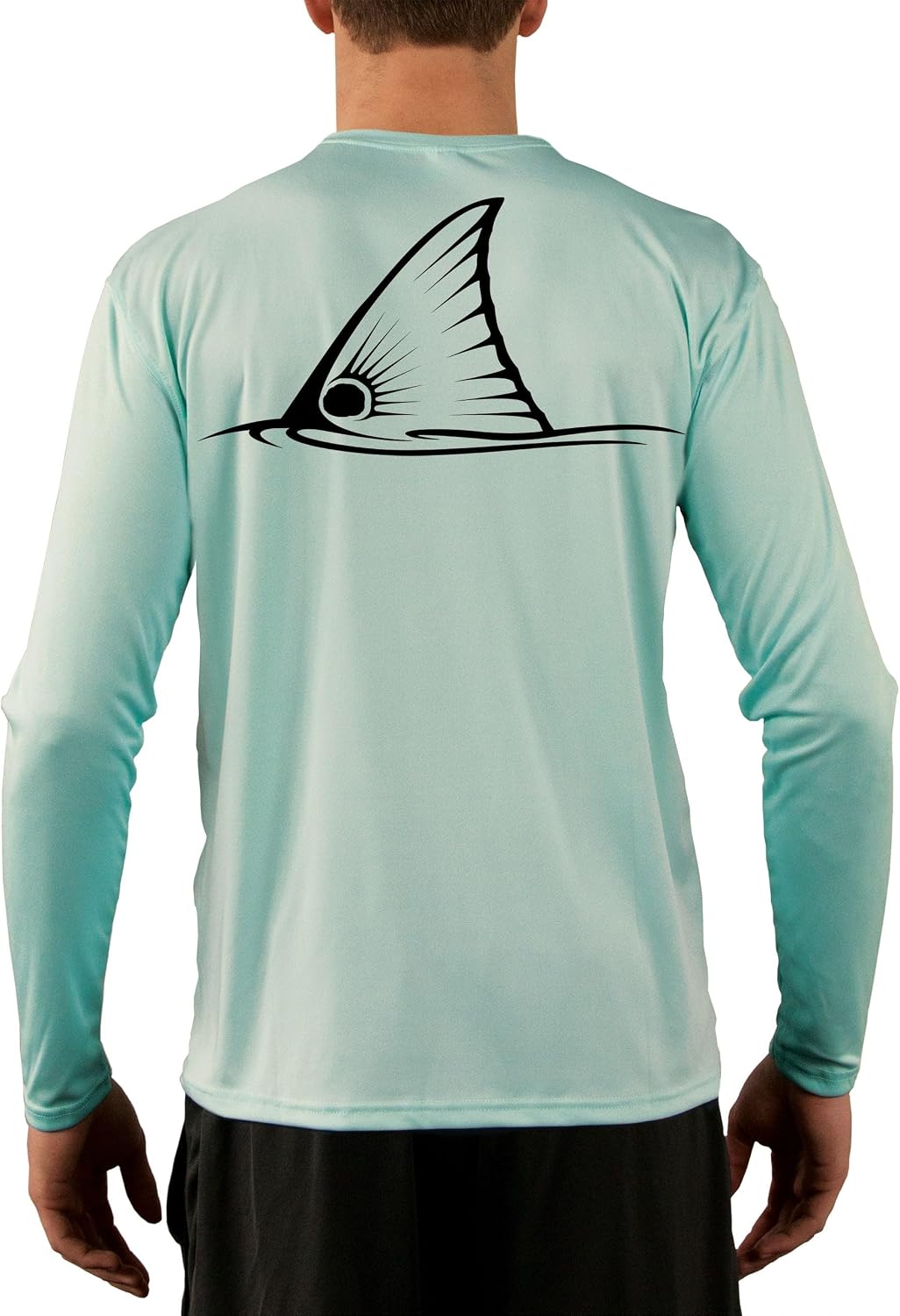 Skiff Life Tailing Redfish Red Drum Fishing Shirts Men's Quick Dry Lightweight UPF 50+ Long Sleeve Shirt Moisture Wicking -