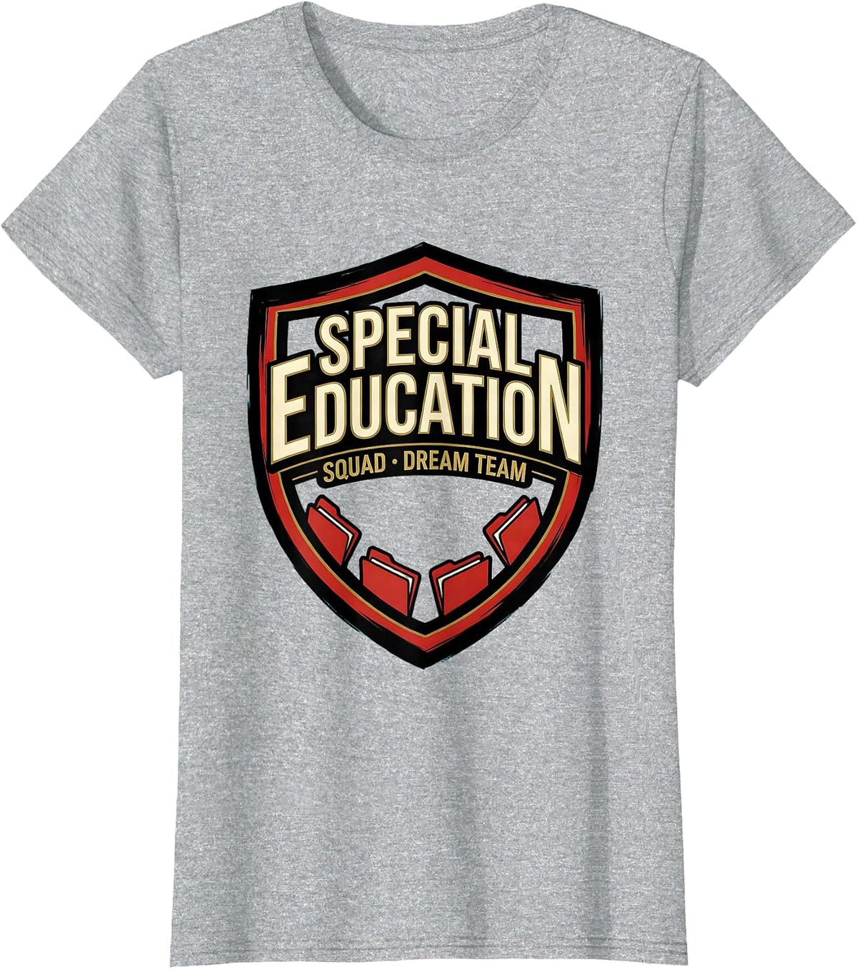 Special Education Squad Dream Team Retro Teacher T-Shirt - Heather Grey