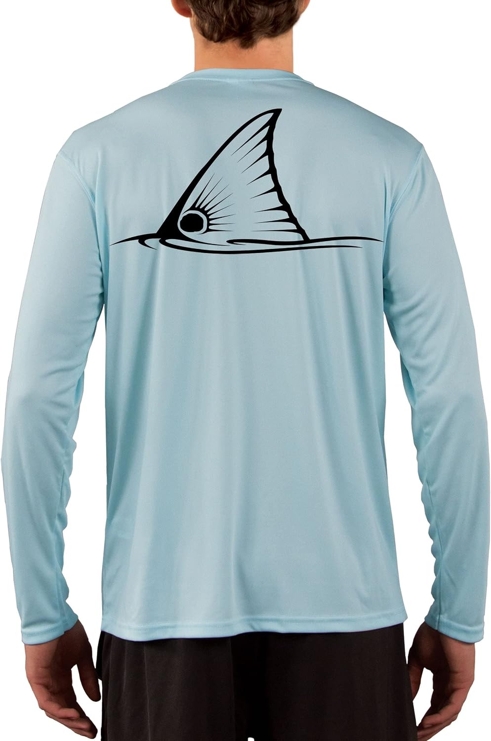 Skiff Life Tailing Redfish Red Drum Fishing Shirts Men's Quick Dry Lightweight UPF 50+ Long Sleeve Shirt Moisture Wicking -