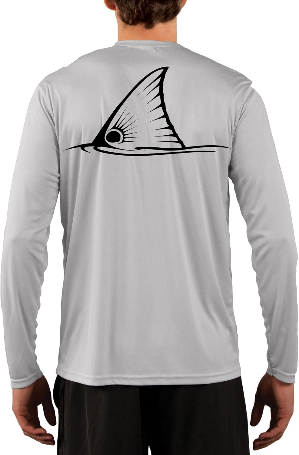 Skiff Life Tailing Redfish Red Drum Fishing Shirts Men's Quick Dry Lightweight UPF 50+ Long Sleeve Shirt Moisture Wicking -