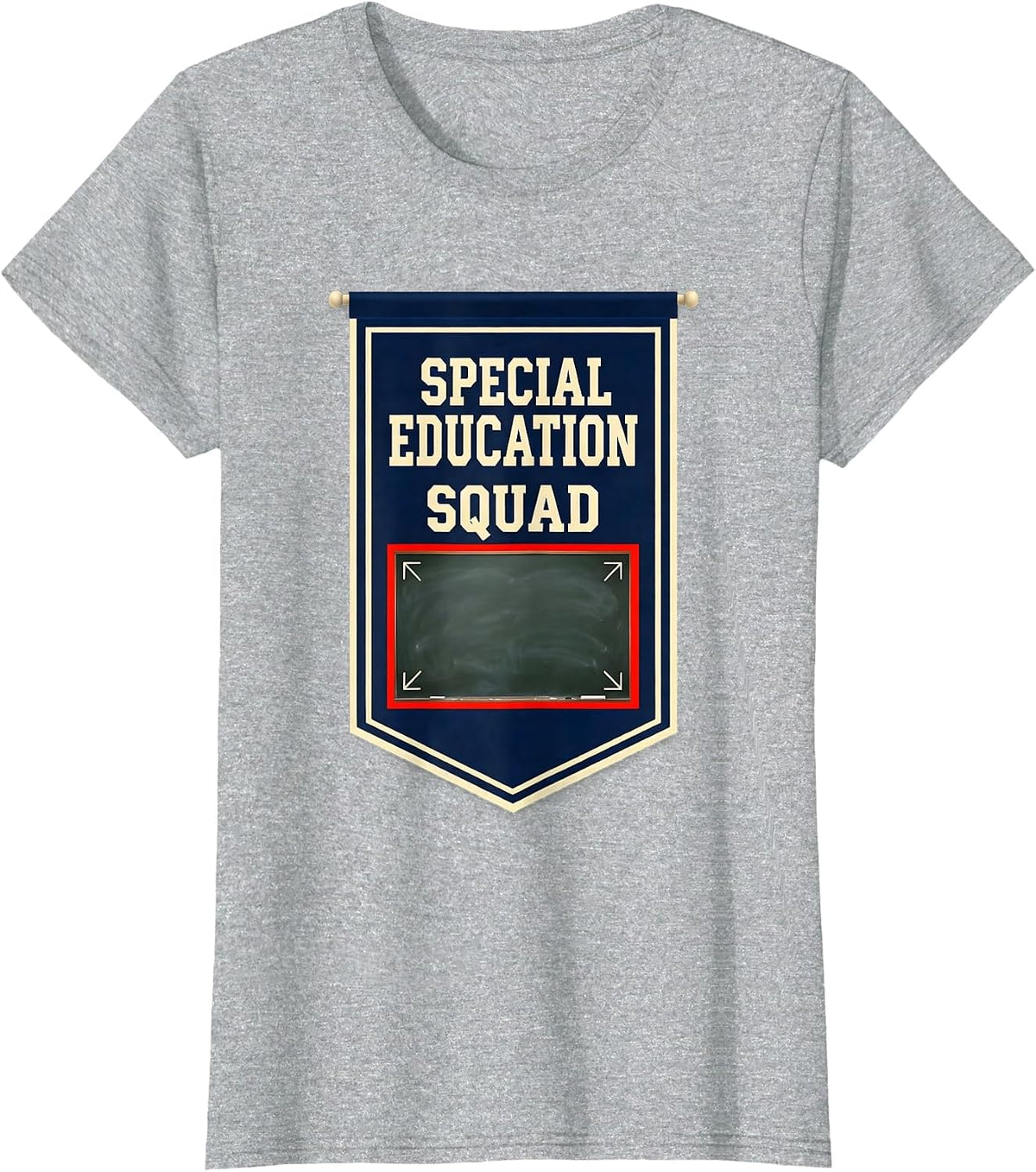 Special Education Squad Retro Teacher Team Pride T-Shirt - Heather Grey