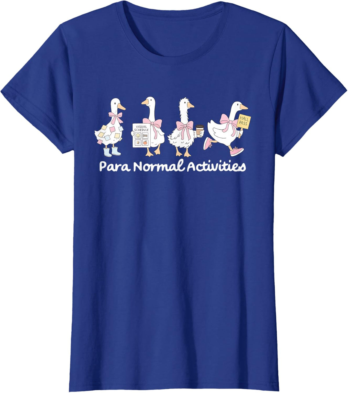Silly Goose para Normal Activities Funny SPED Teachers Aide T-Shirt - Royal Blue