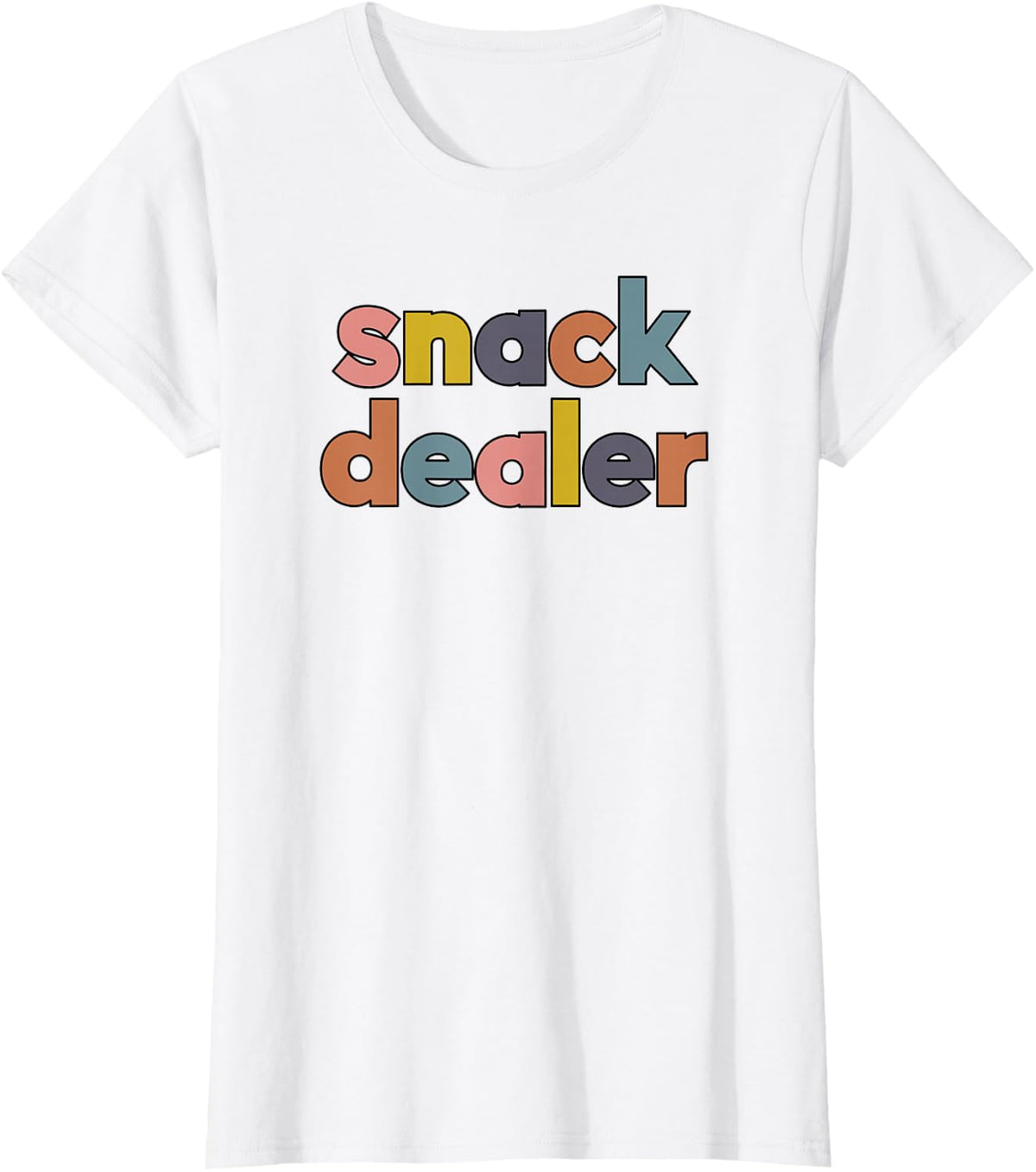 Snack Dealer Funny Gift For Mom Of Boys and Girls T-Shirt - White