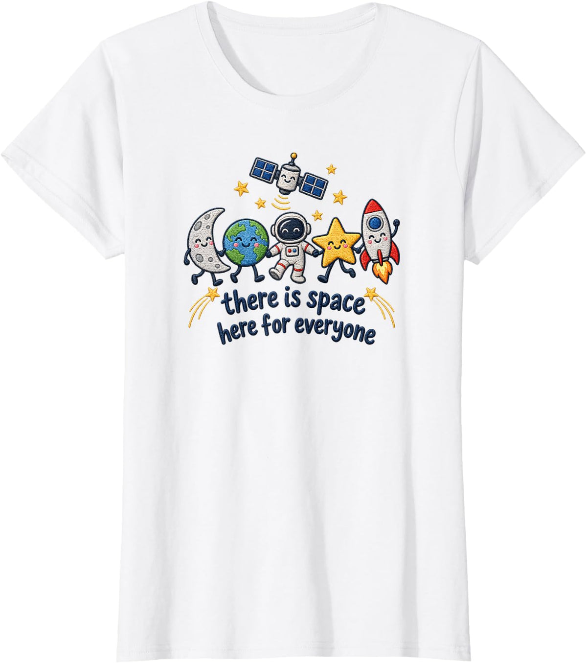Special Education Inclusion and Space Classroom Theme T-Shirt - White