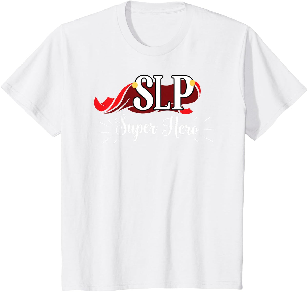 SLP Super Hero Shirt for Men Women Funny Superhero Tee Gift T-Shirt - White