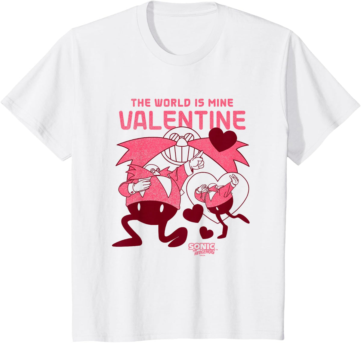 Sonic The Hedgehog Valentine's Day The World Is Mine T-Shirt - White