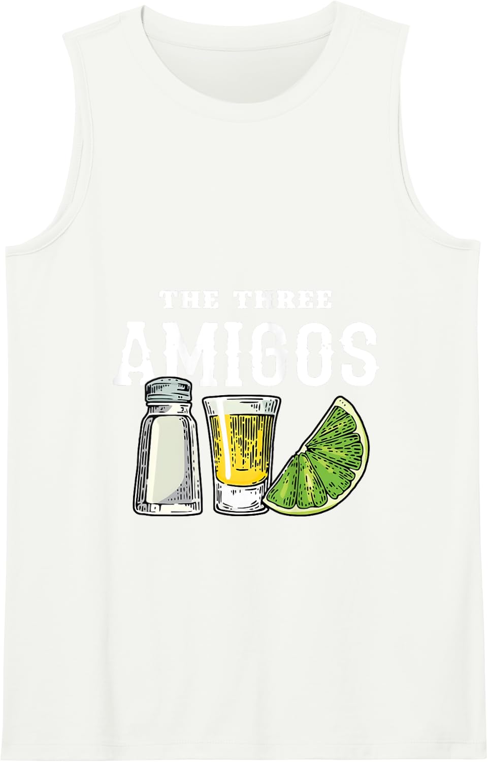 The Three Amigos The Three Amigos Tequila Cinco De Mayo Tank Top - White