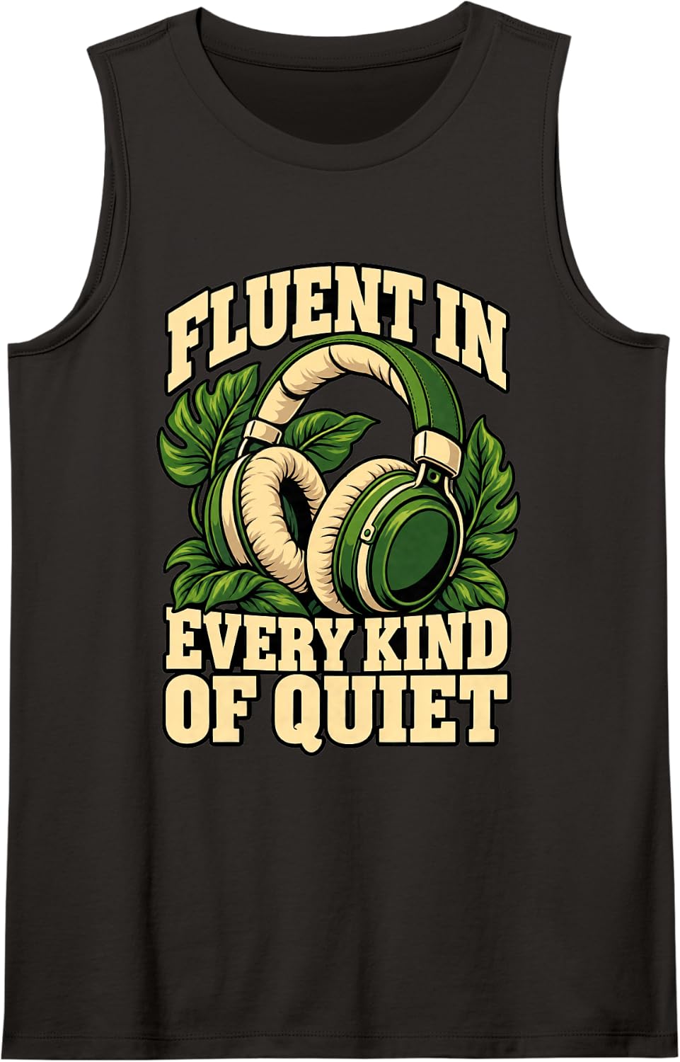 Special Education Fluent in Every Kind of Quiet Aide Headset Sleeveless Tank Top - Black