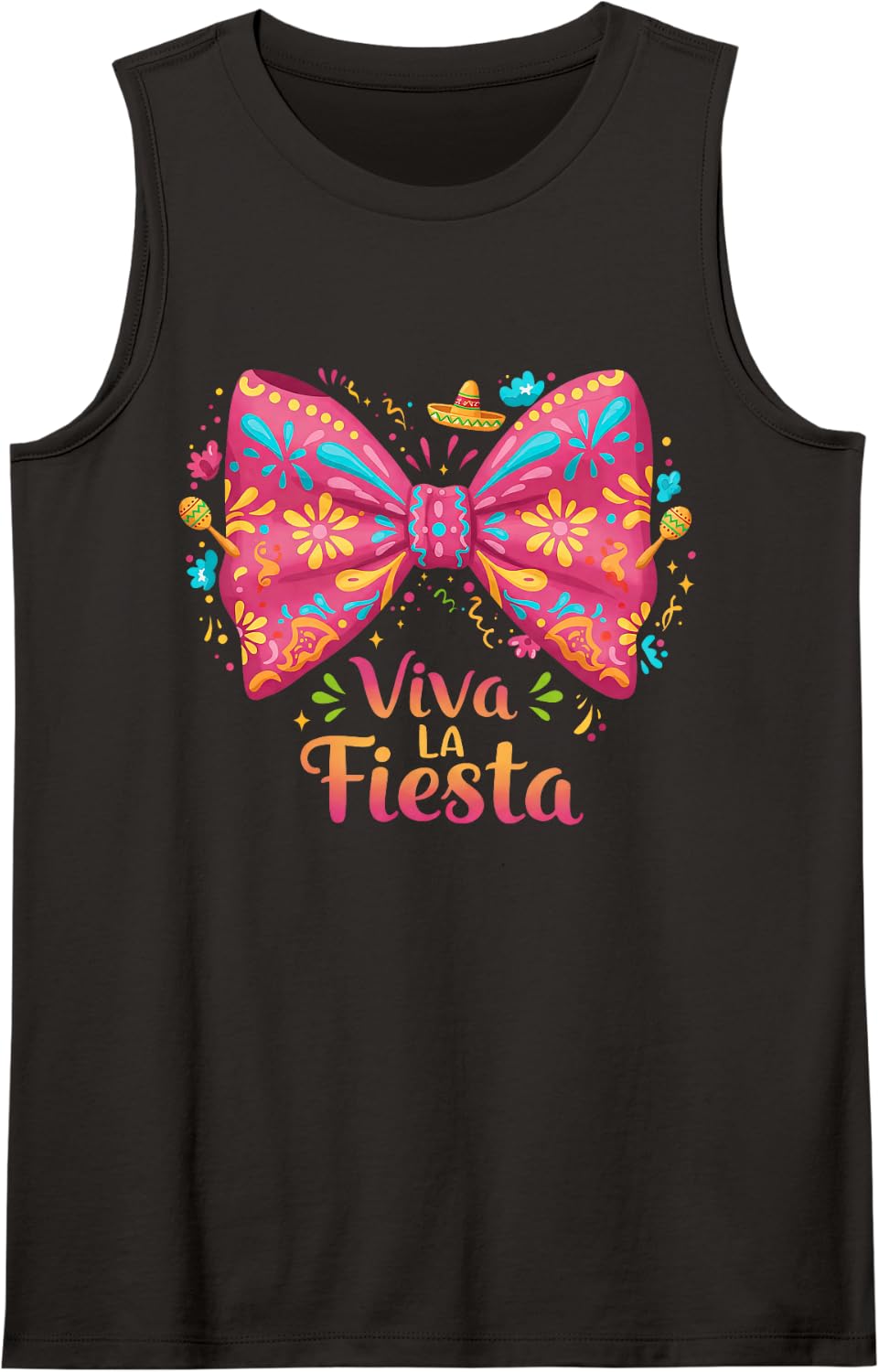Sleeveless Tank Top - Black
