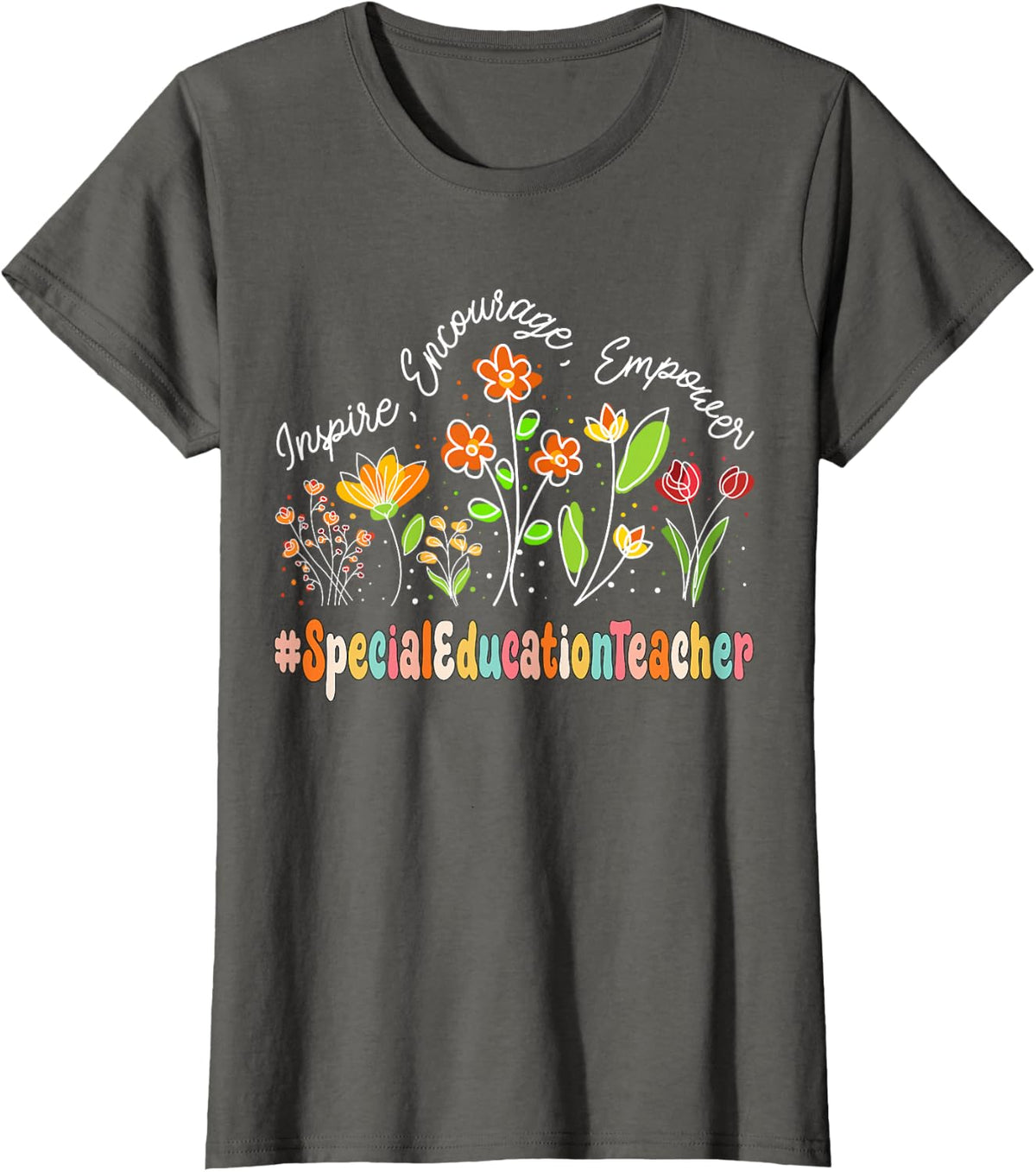 Special Education Teacher Appreciation Week Back to School T-Shirt - Asphalt Grey