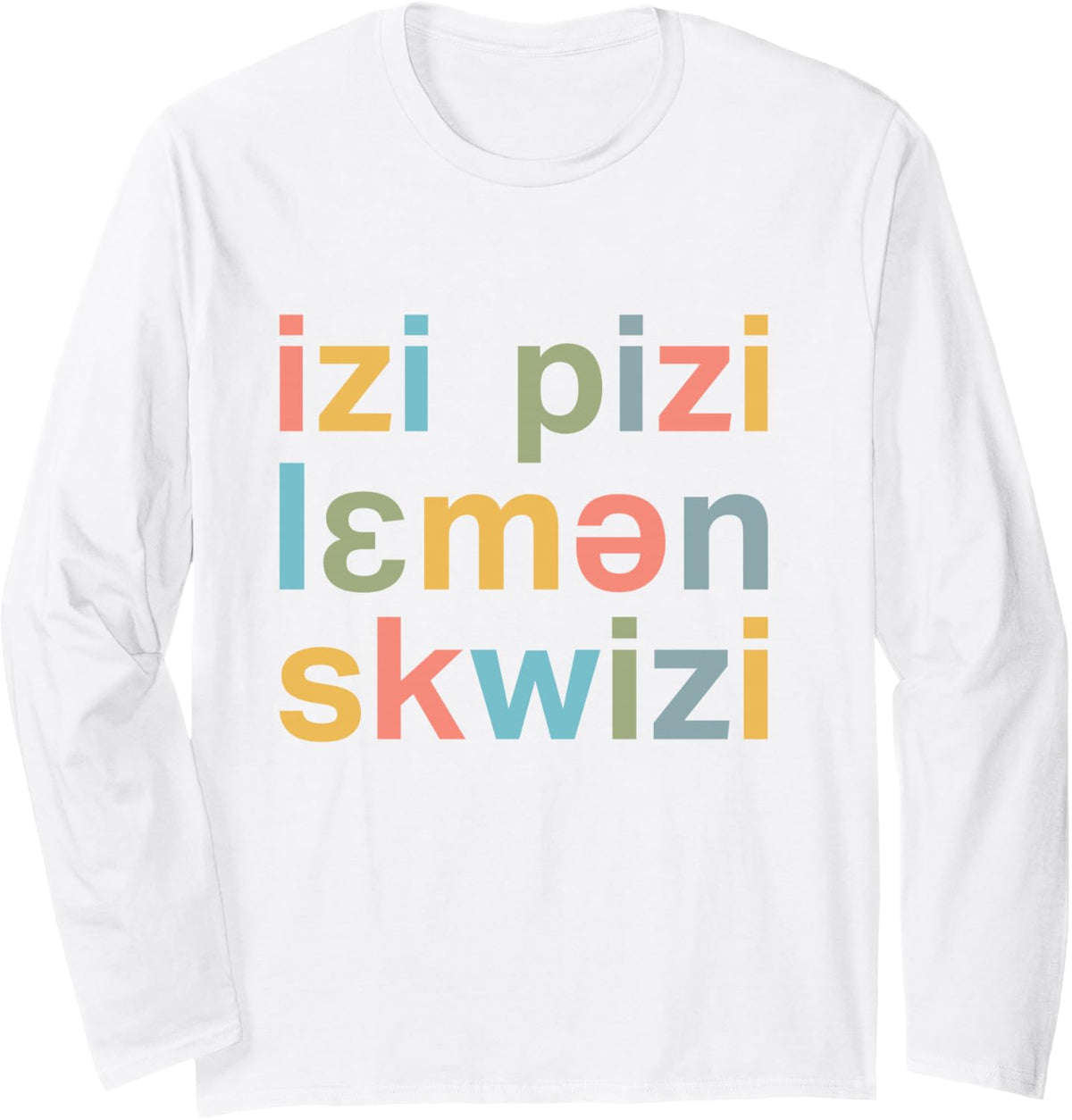 SLP IPA Phonetics Speech Therapist Phoneme Funny SLP SLPA Long Sleeve T-Shirt - Adult Unisex White