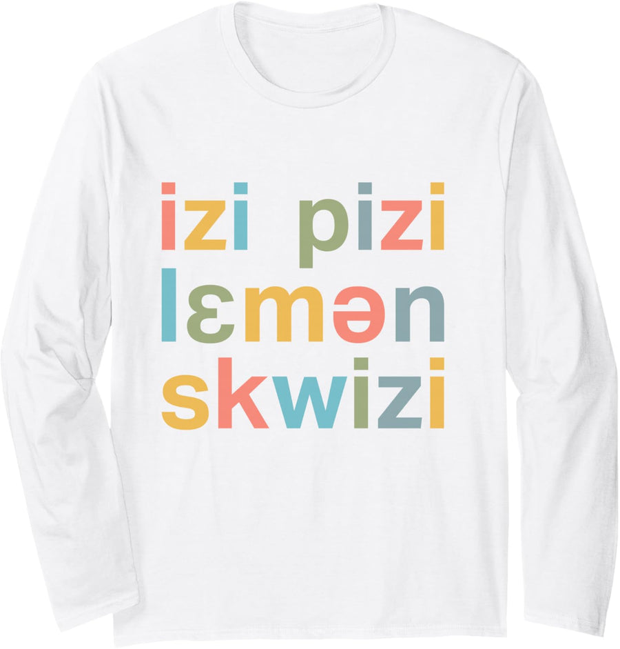 SLP IPA Phonetics Speech Therapist Phoneme Funny SLP SLPA Long Sleeve T-Shirt - Adult Unisex White