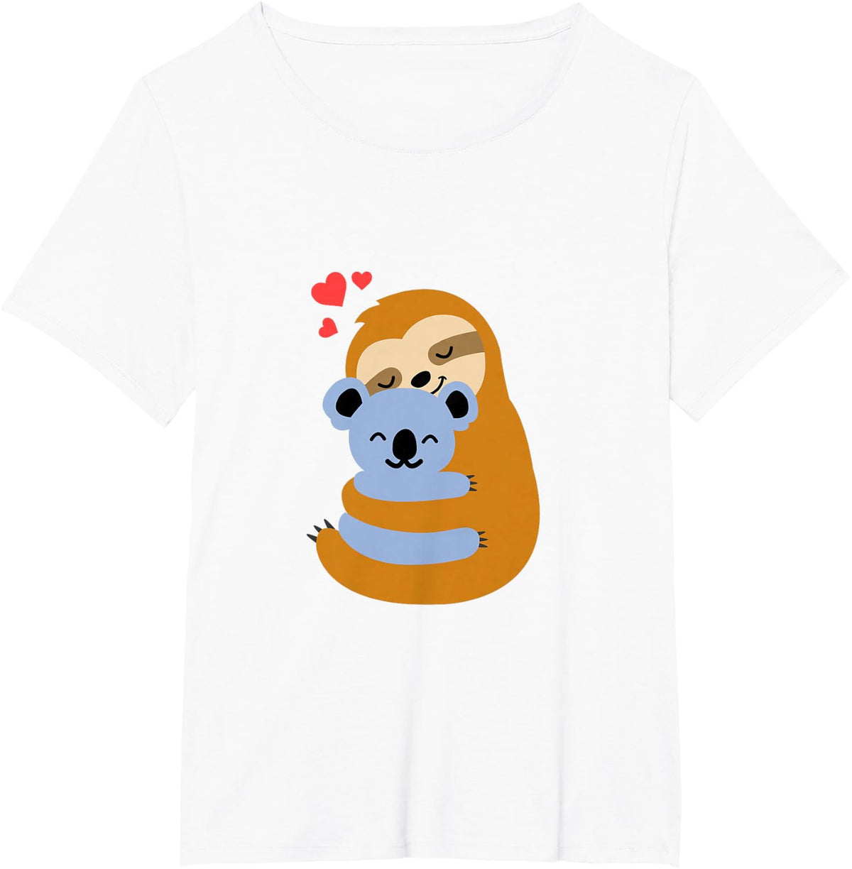 Sloth Sloth and Koala Bear Love Gift T-Shirt - White