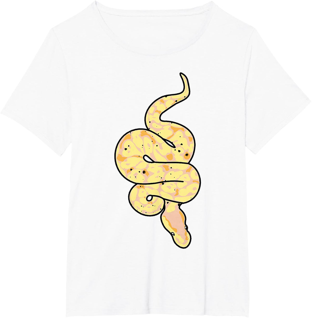 Snake Lovers Reptile Banana Ball Python Funny Noodle Reptiles T-Shirt - White