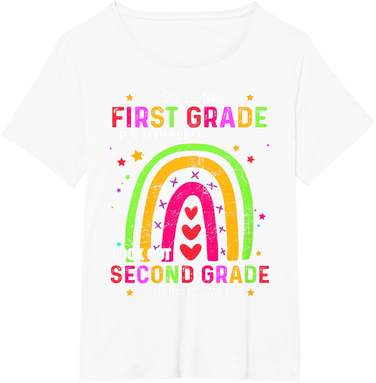 So Long 1st Grade Look Out 2nd Grade Funny Graduation Gifts T-Shirt - White