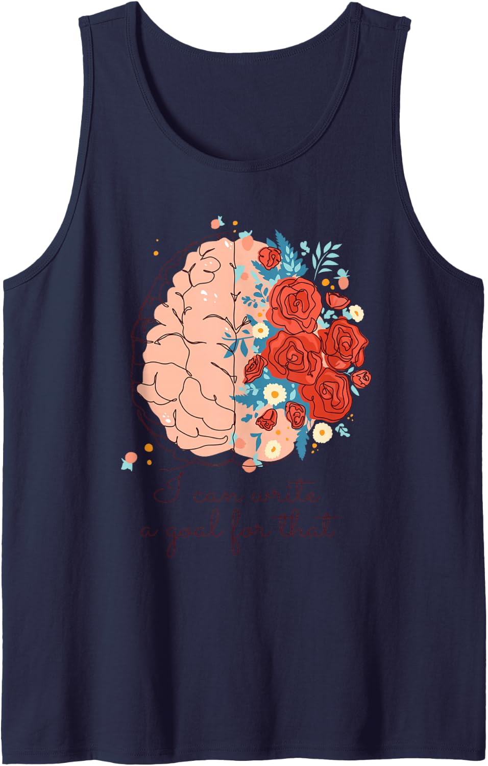 Special Ed Education Teacher I Can Write a Goal for that Sleeveless Tank Top - Navy Blue
