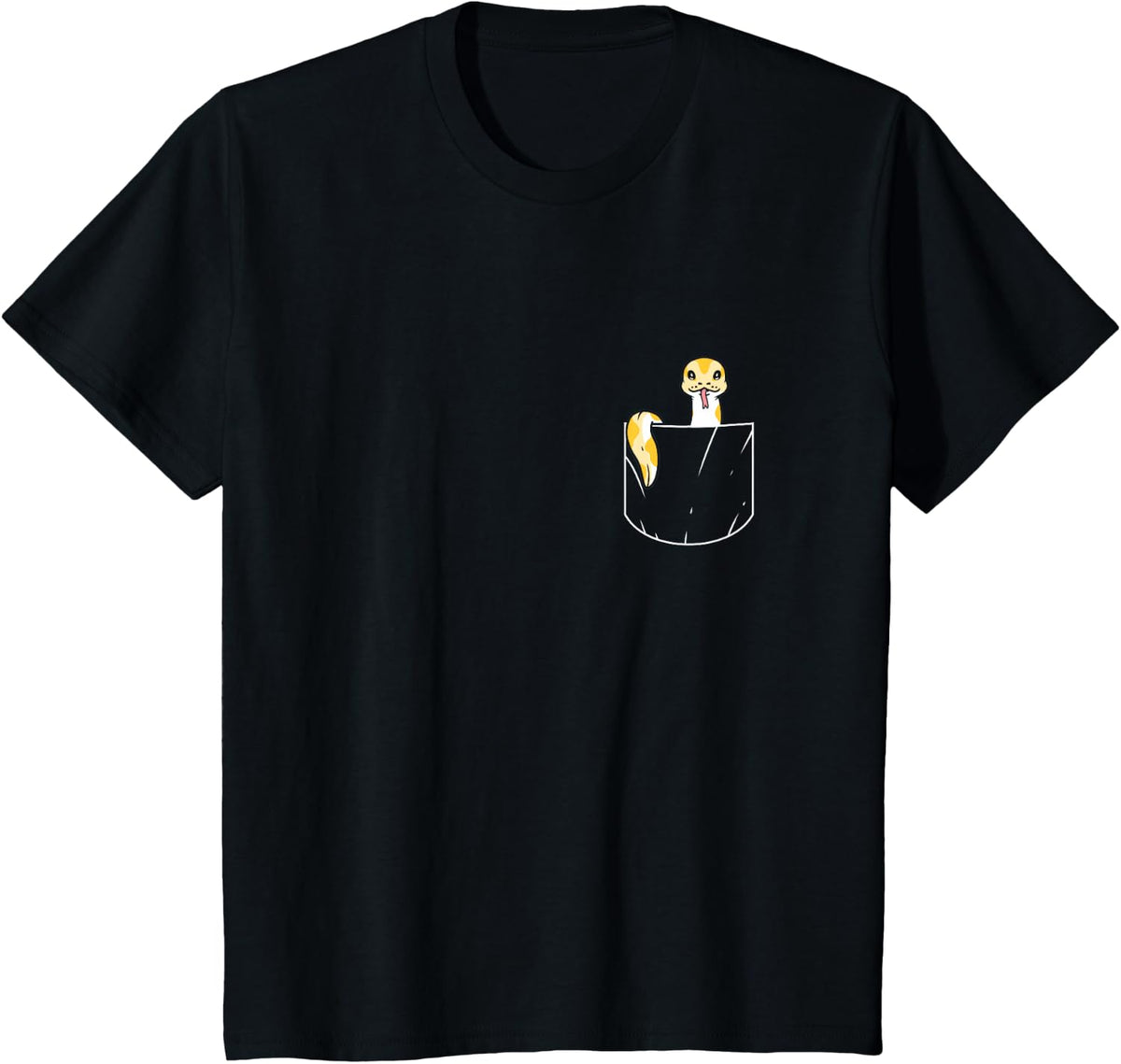 Snake In The Pocket Reptile Ball Python Snake Owner T-Shirt - Black