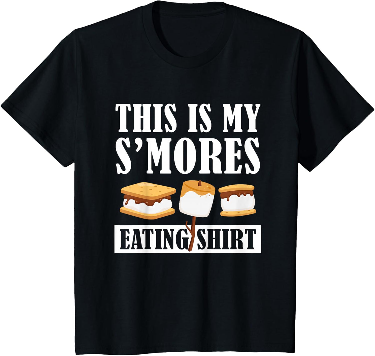 Smores Camping Apparel This is My S'mores Eating T-Shirt - Black