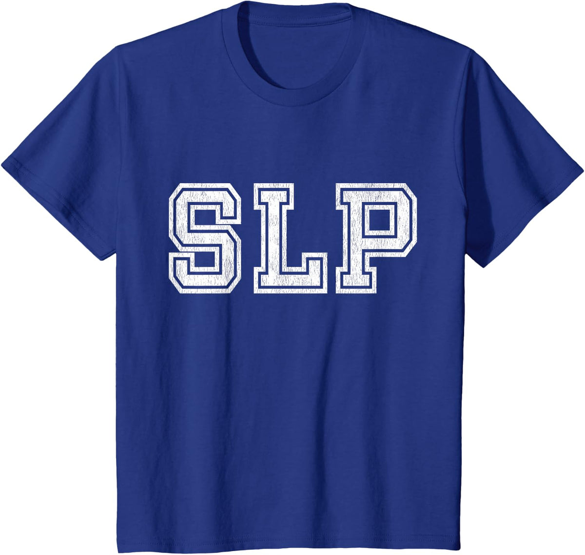 SLP Gifts Varsity Speech Language Pathologist T-Shirt - Royal Blue