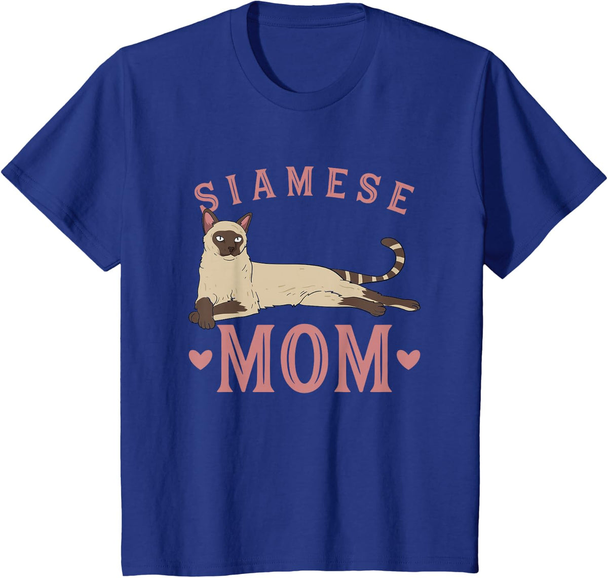 Siamese Mom Adorable Cat Lover T-Shirt - Royal Blue