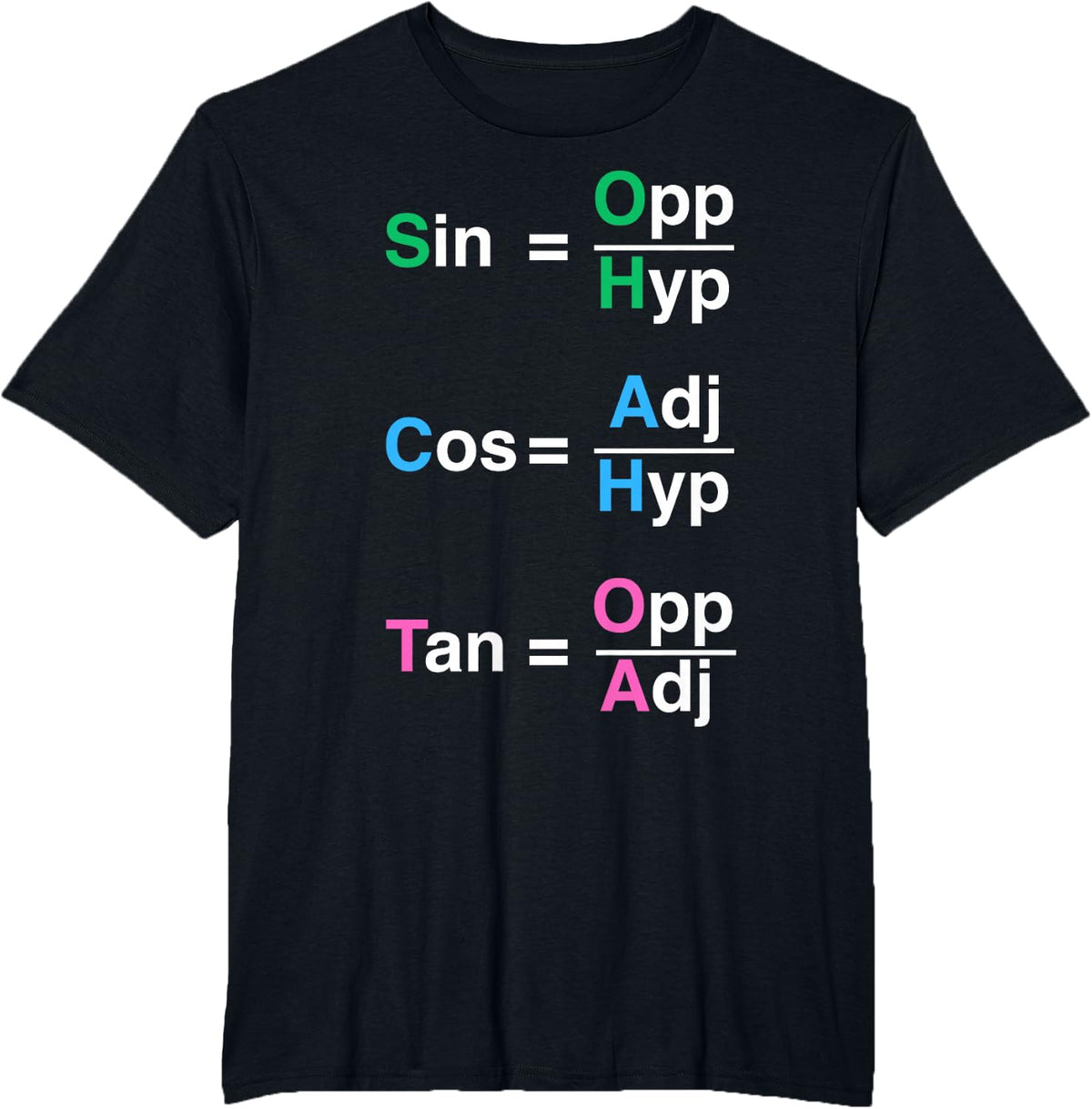 Soh Cah Toa - Geometry Mathematician Trigonometry Math Nerds T-Shirt - Black