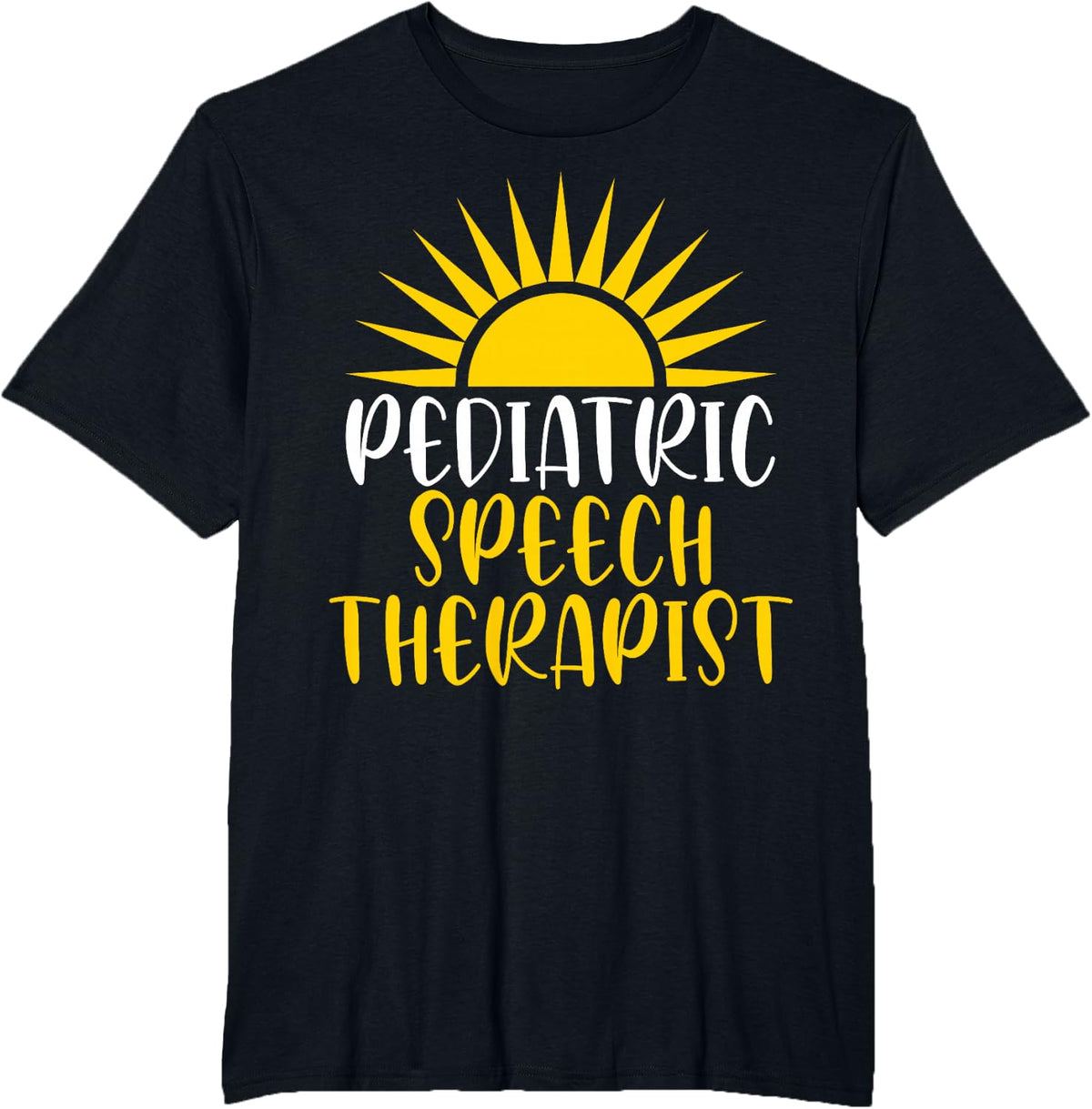 SLP Language Pathologist - Pediatric Speech Therapist T-Shirt - Black
