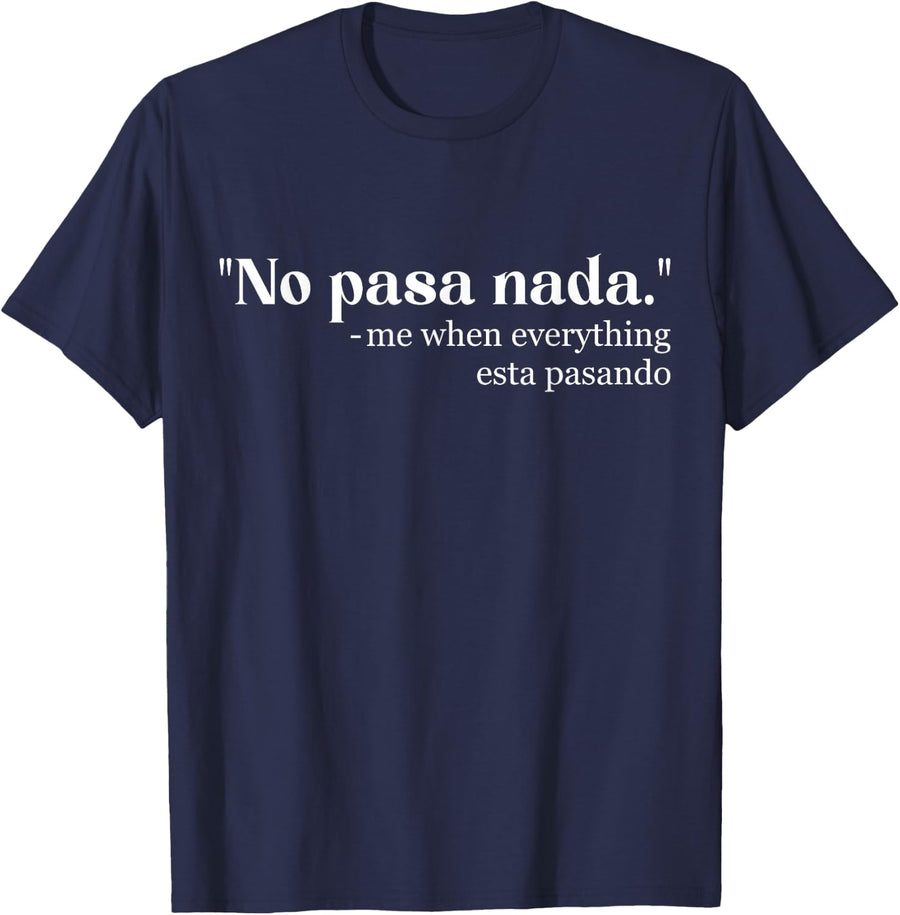 Spanglish - Mexican Spanish Teacher Bilingual Spanglish T-Shirt - Navy Blue