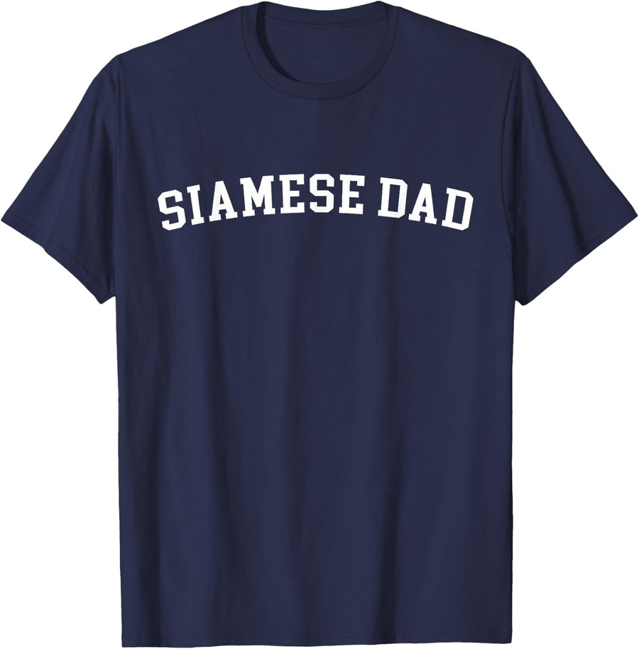 Siamese Dad T-Shirt - Navy Blue