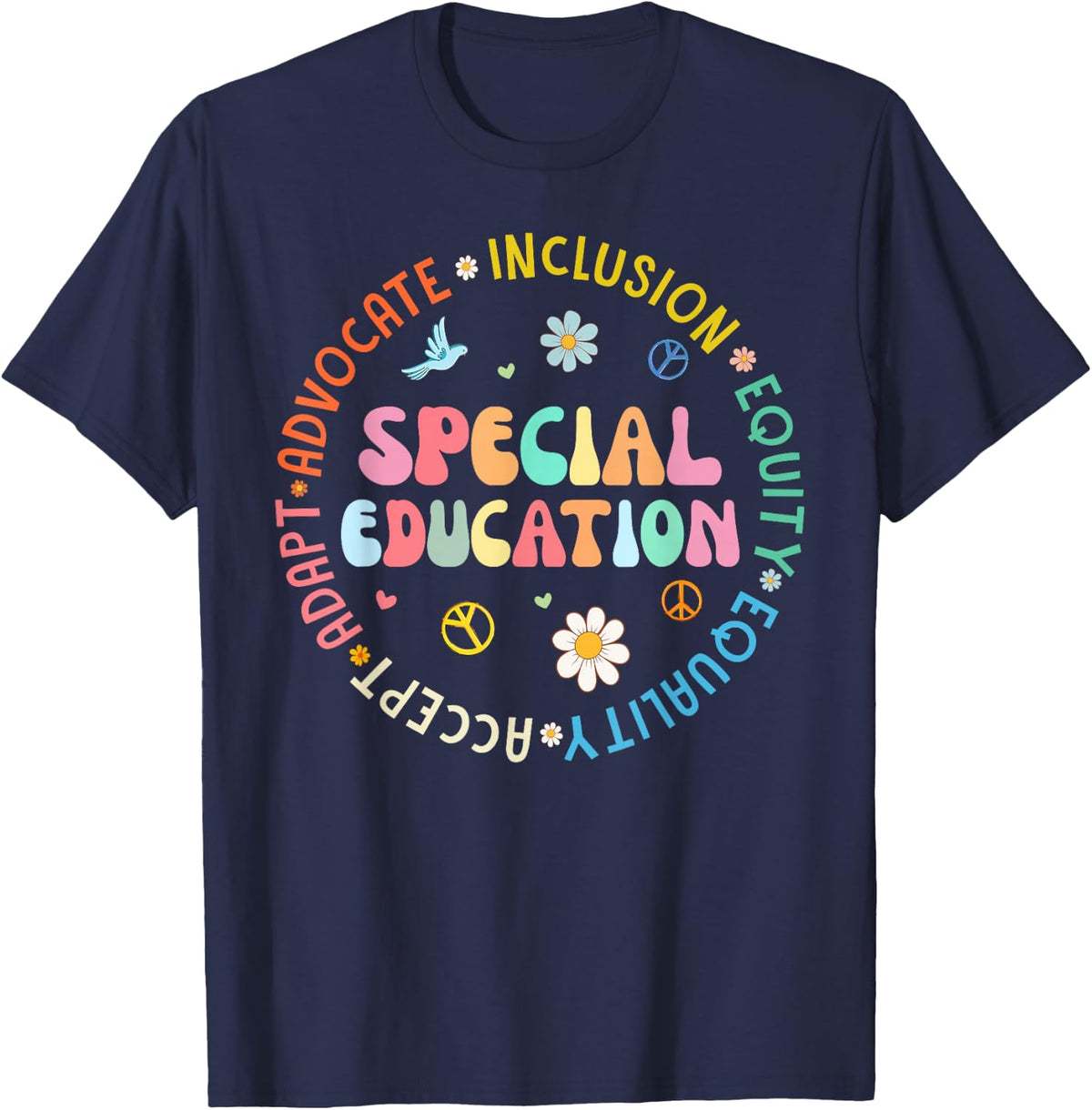 Special Education Back To School Teacher T-Shirt - Navy Blue