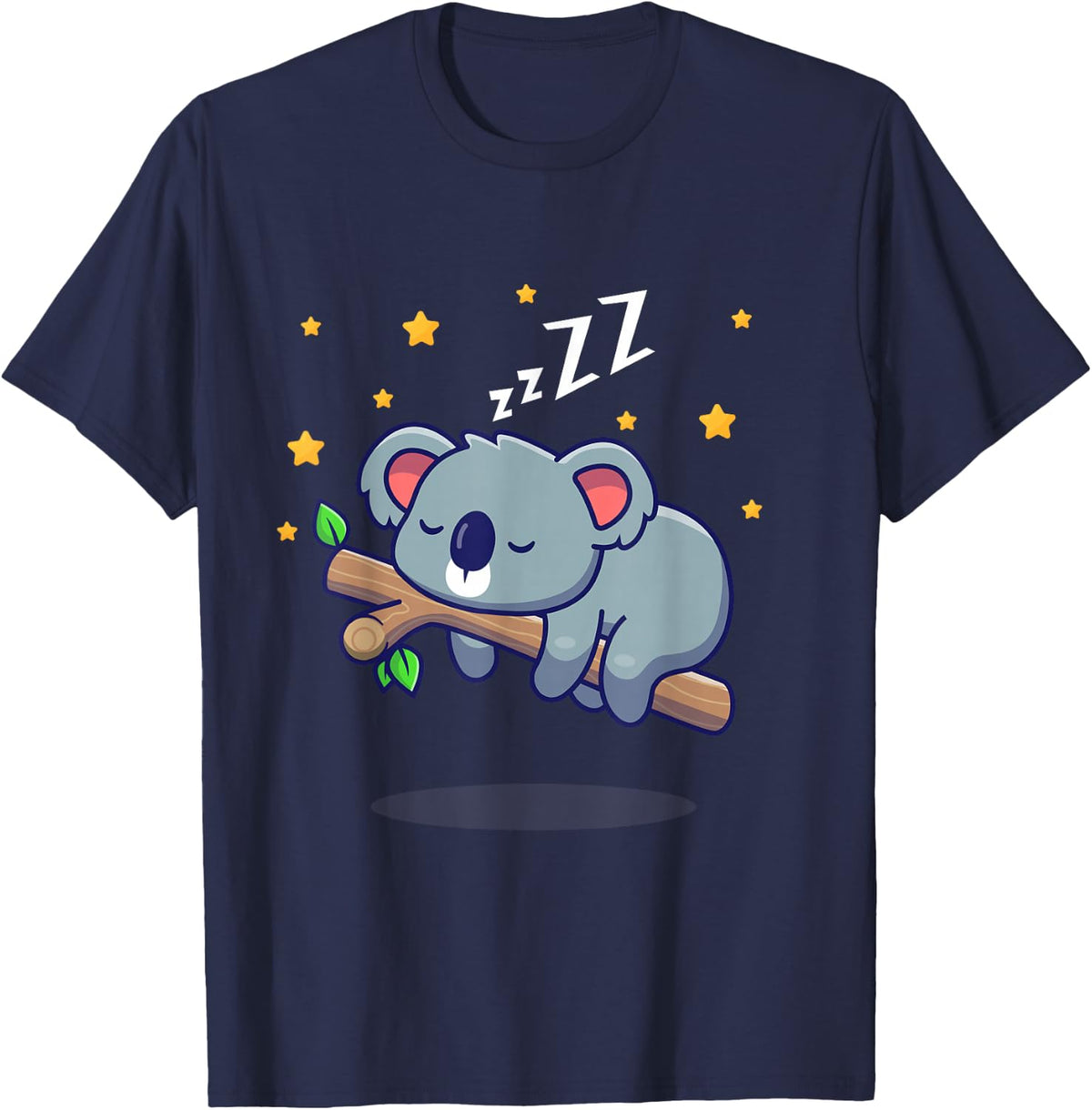 Sleepy Koala Sleeping T-Shirt - Navy Blue