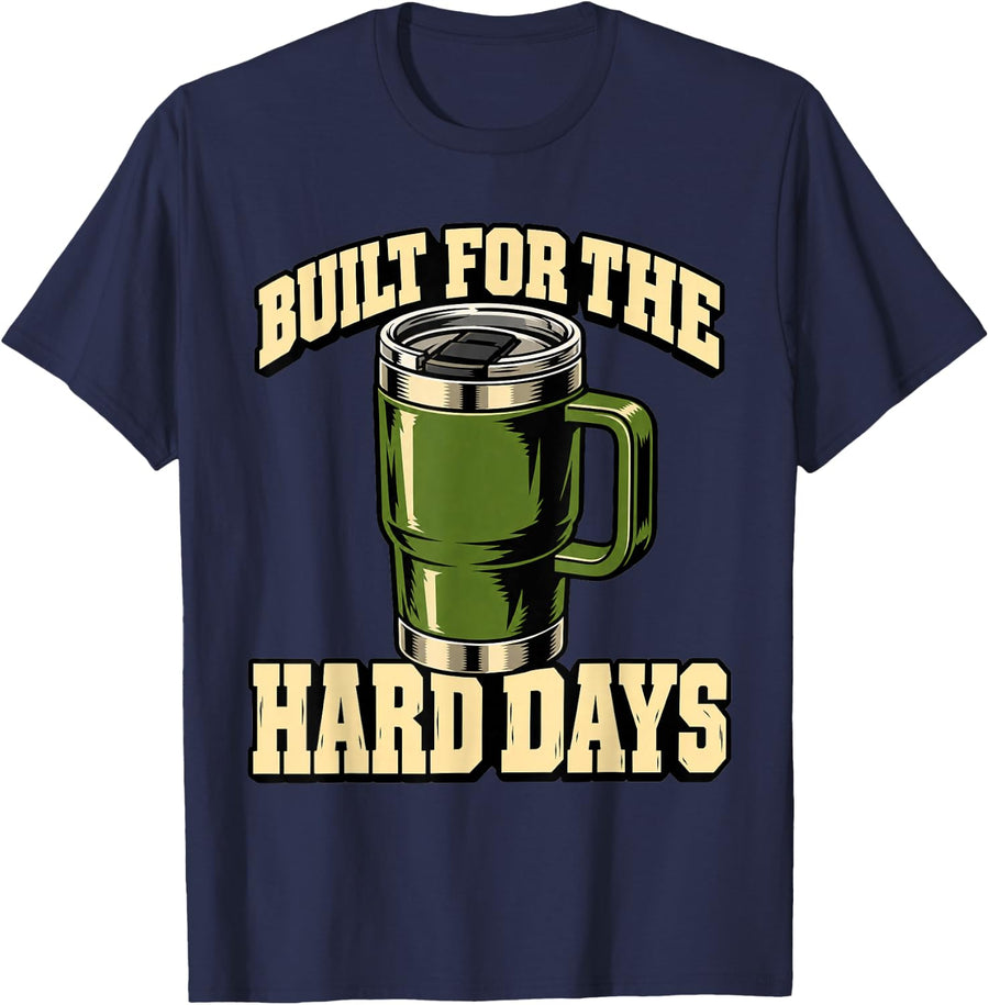 Special Education Built for The Hard Days Teacher Mug Funny T-Shirt - Navy Blue