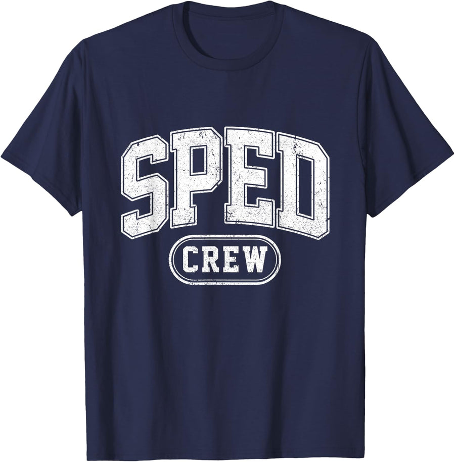 Special Education Squad School SPED Crew Teacher Dream Team T-Shirt - Navy Blue