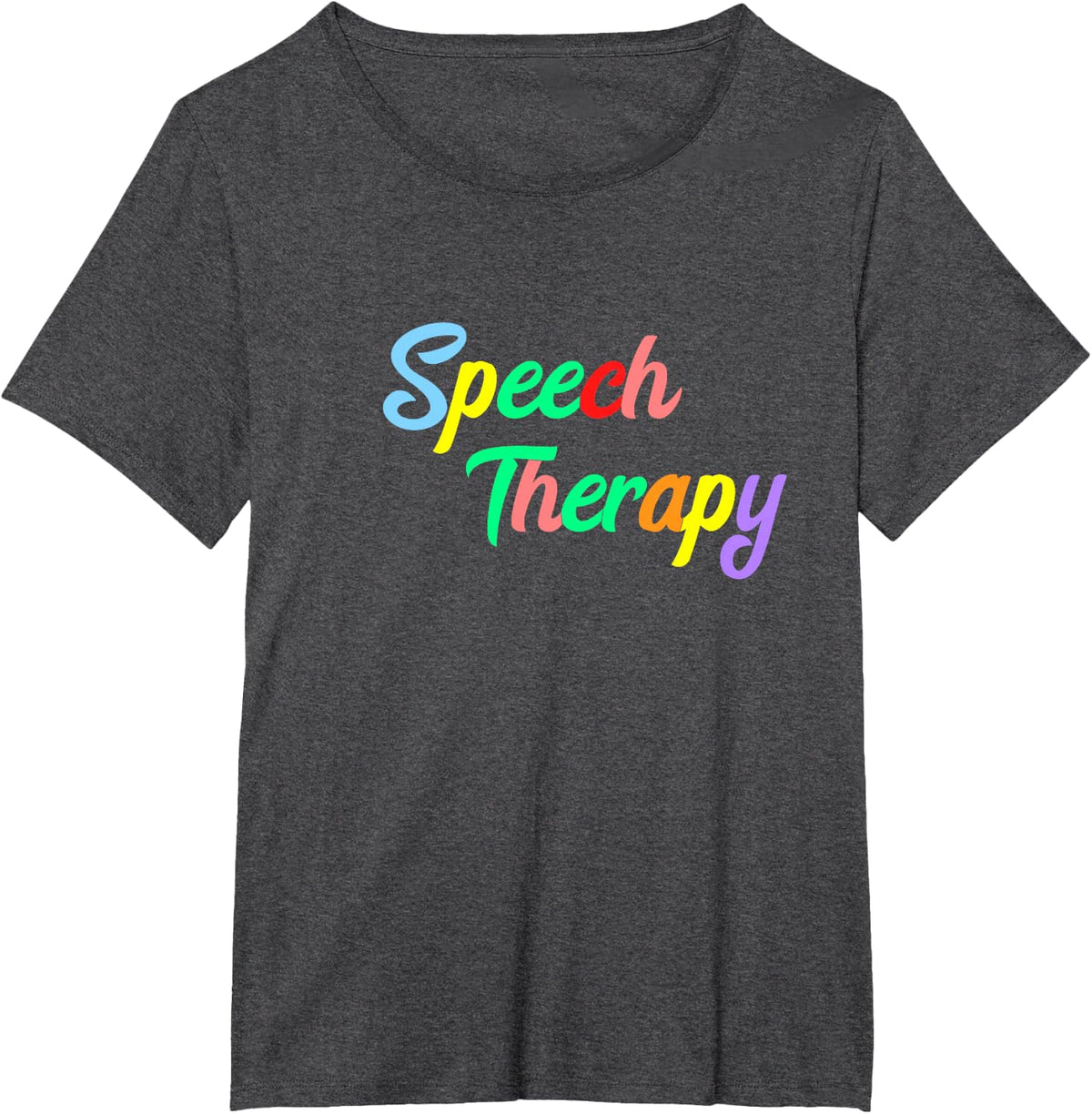 SLP Therapist Speech Language Pathology Speech Therapy T-Shirt - Dark Heather Grey