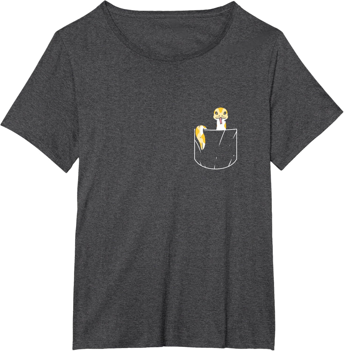 Snake In The Pocket Reptile Ball Python Snake Owner T-Shirt - Dark Heather Grey