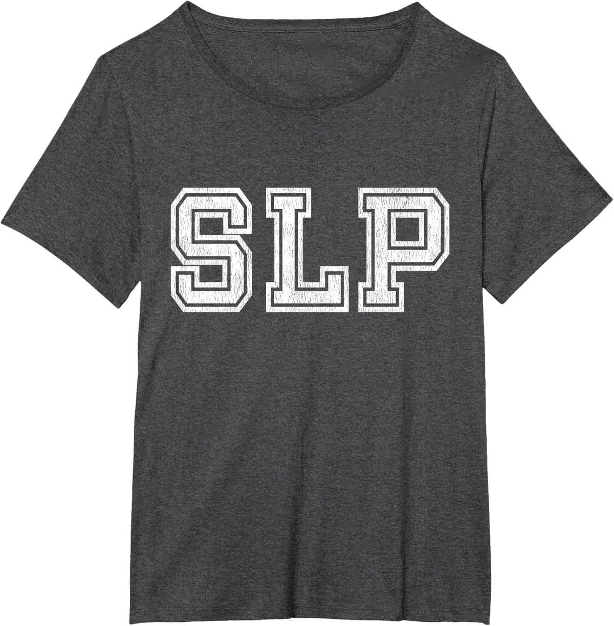 SLP Gifts Varsity Speech Language Pathologist T-Shirt - Dark Heather Grey